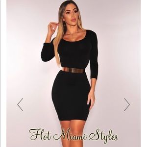 Black seamless dress
